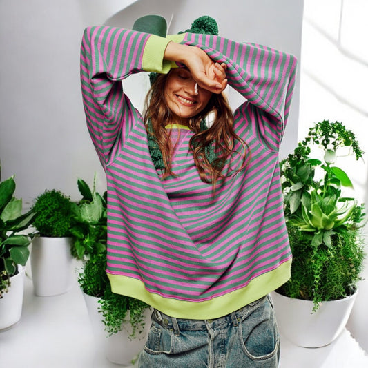 Clara Striped Oversized Sweater