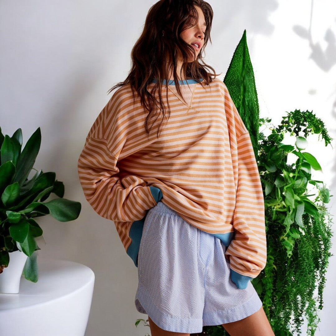 Clara Striped Oversized Sweater