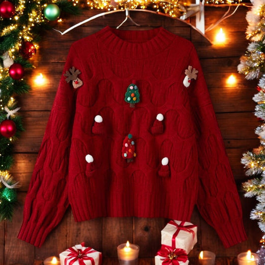 Christmas Tree Knitted Sweater