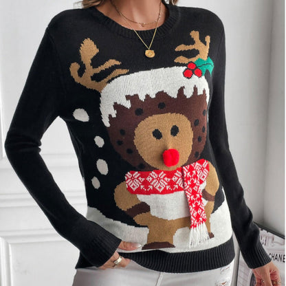 Elliana Reindeer Neck Long Sleeve