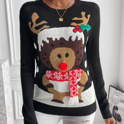 Elliana Reindeer Neck Long Sleeve