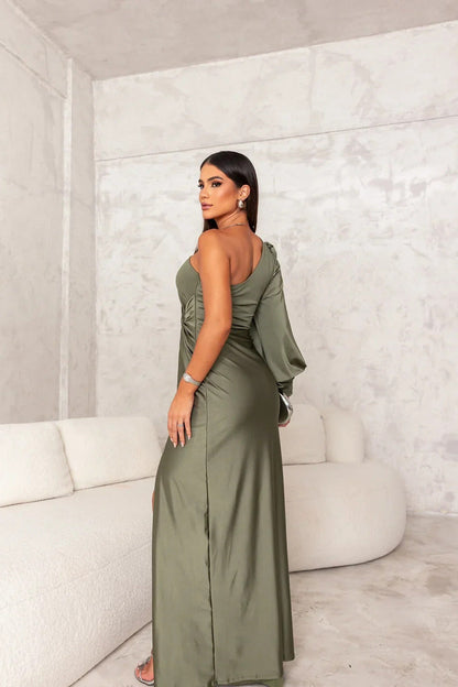 Elara Satin Gown