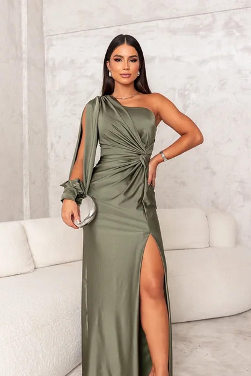 Elara Satin Gown