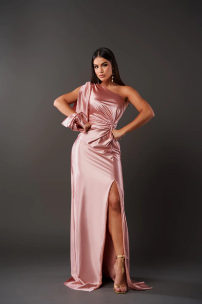 Elara Satin Gown