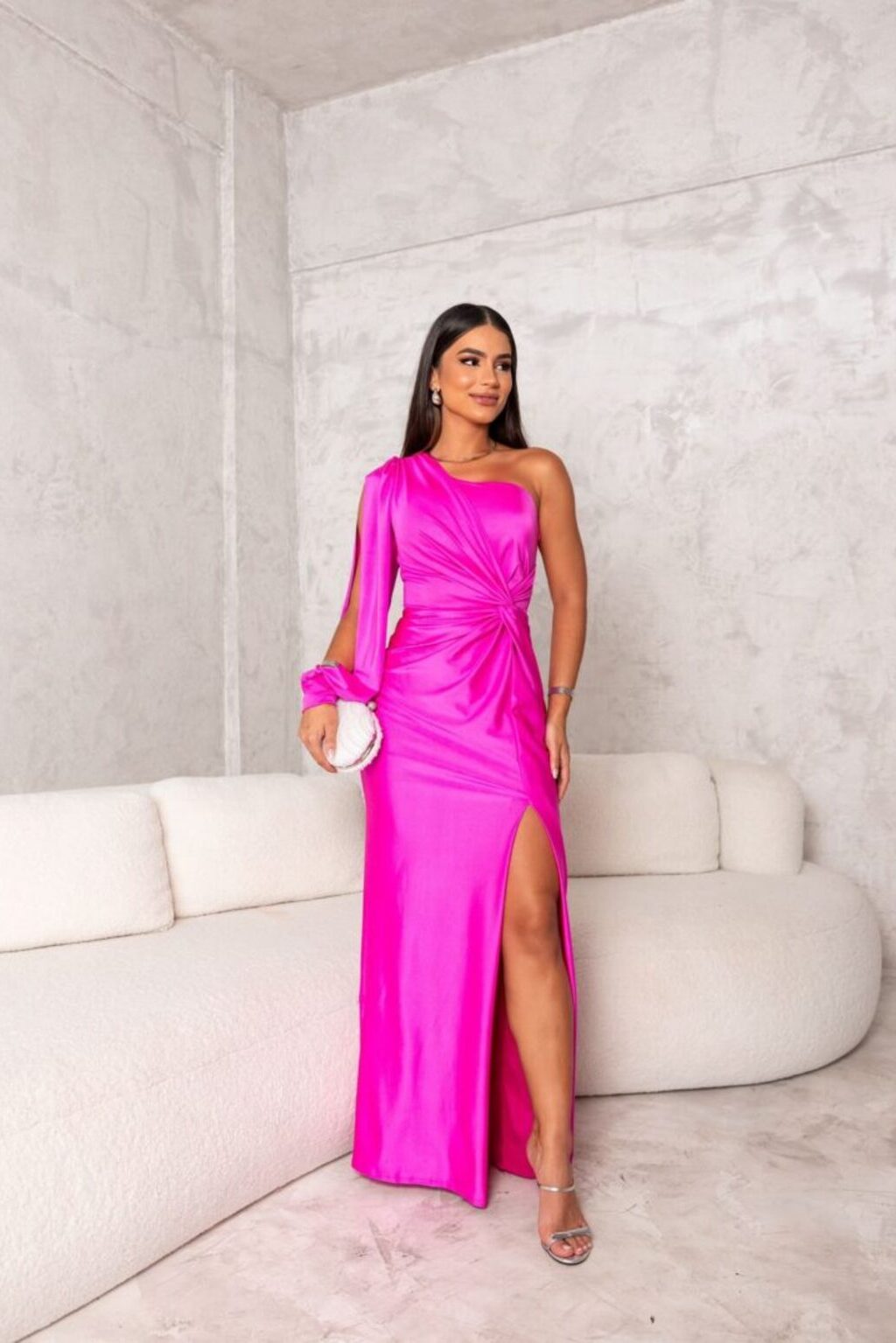 Elara Satin Gown