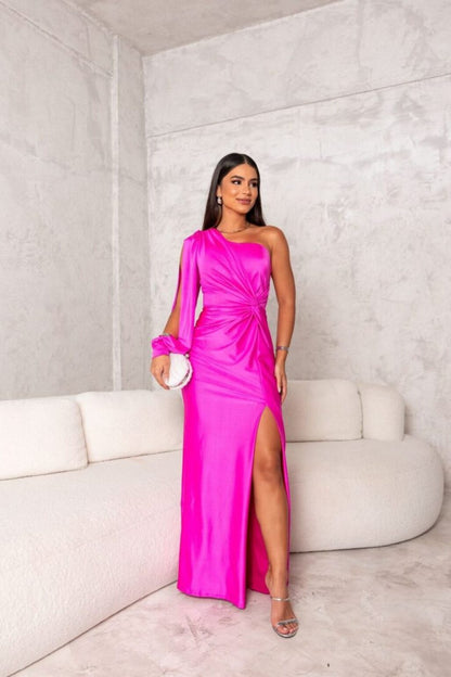 Elara Satin Gown