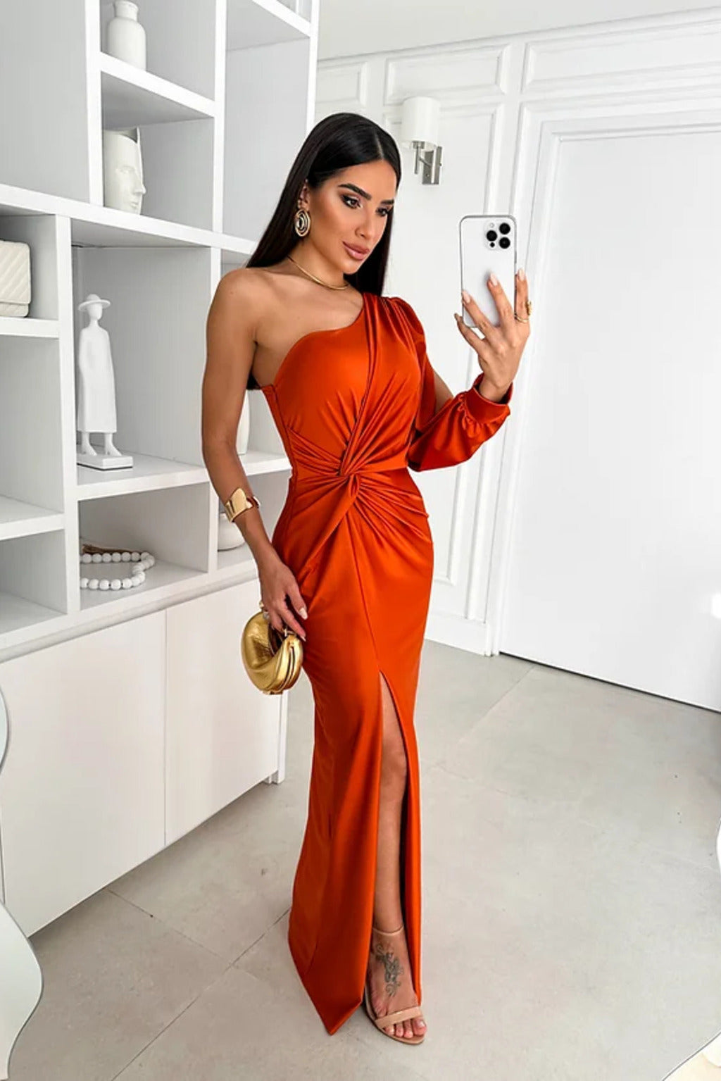 Elara Satin Gown