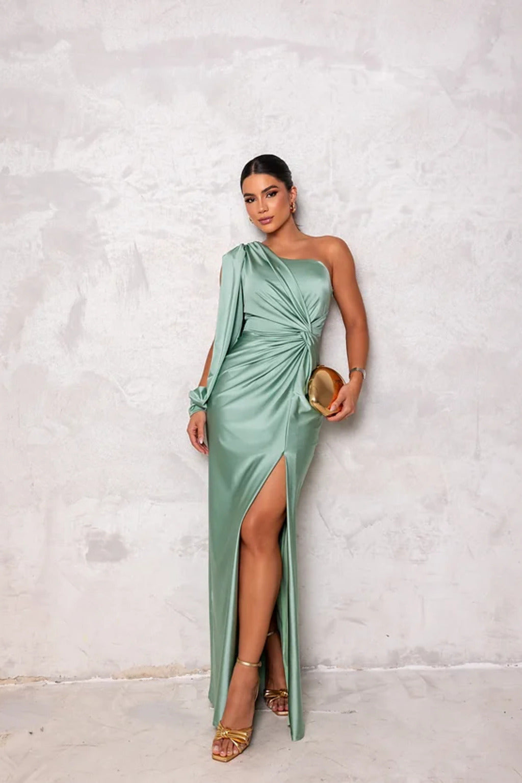 Elara Satin Gown