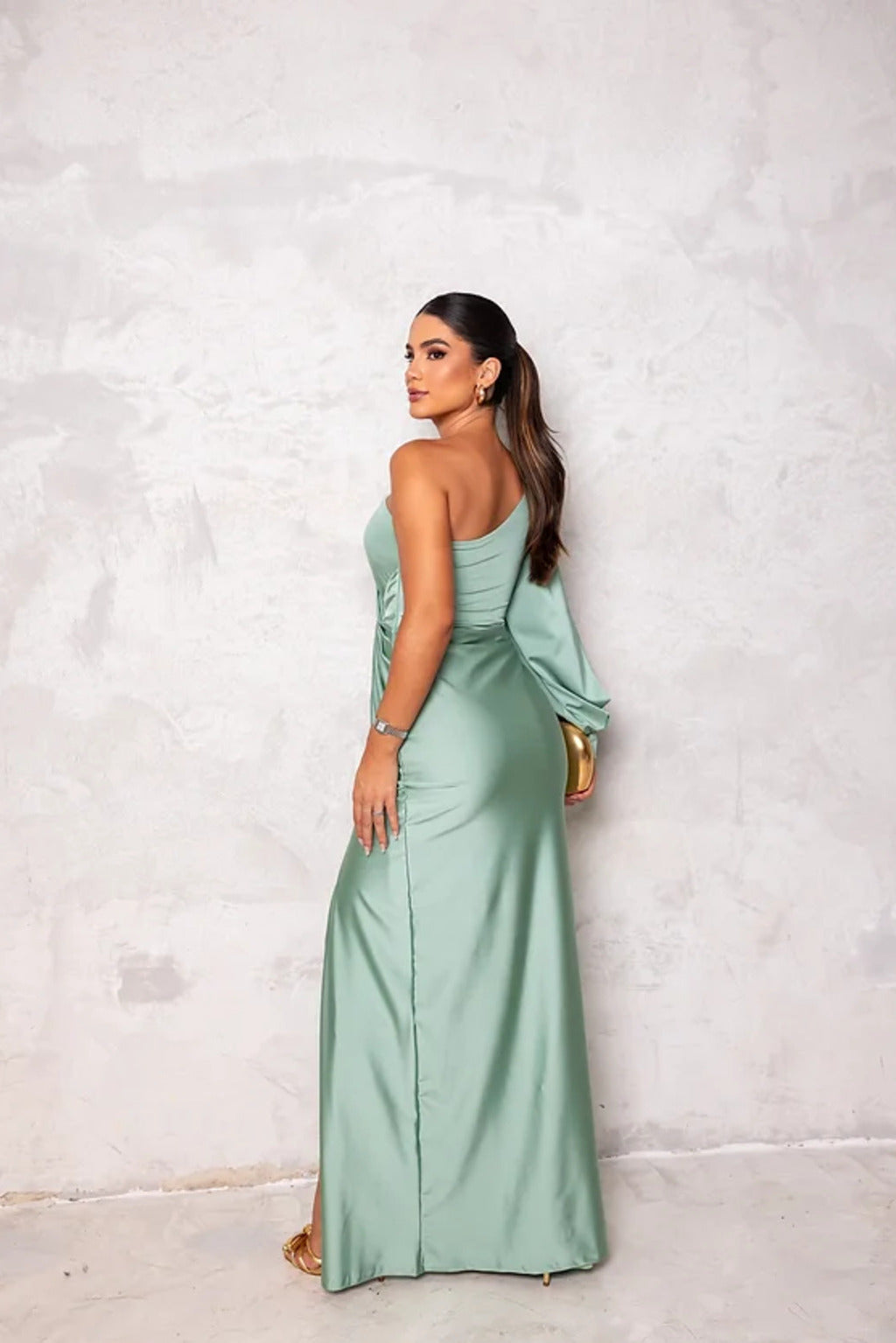 Elara Satin Gown